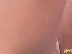 inexperienced Beach nudist spycam - Close Up smoothly-shaven labia