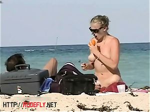 delightful naked beach voyeur spy cam video